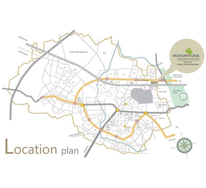 Kashish Manor One Villas Location Image