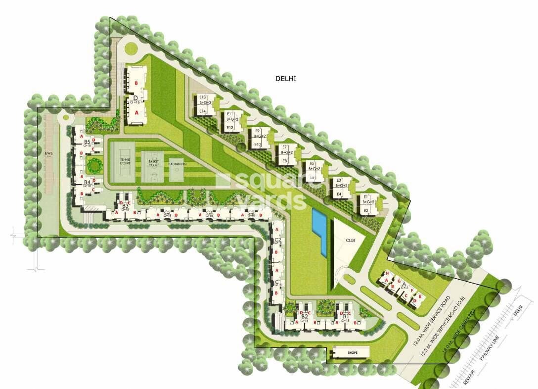 Kashish Manor One Villas Master Plan Image