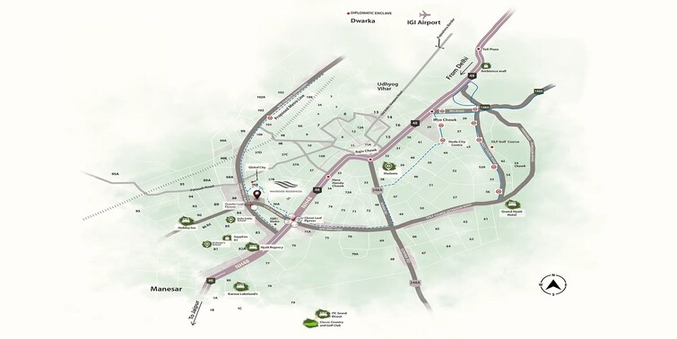 Krisumi Waterside Residences Location Image