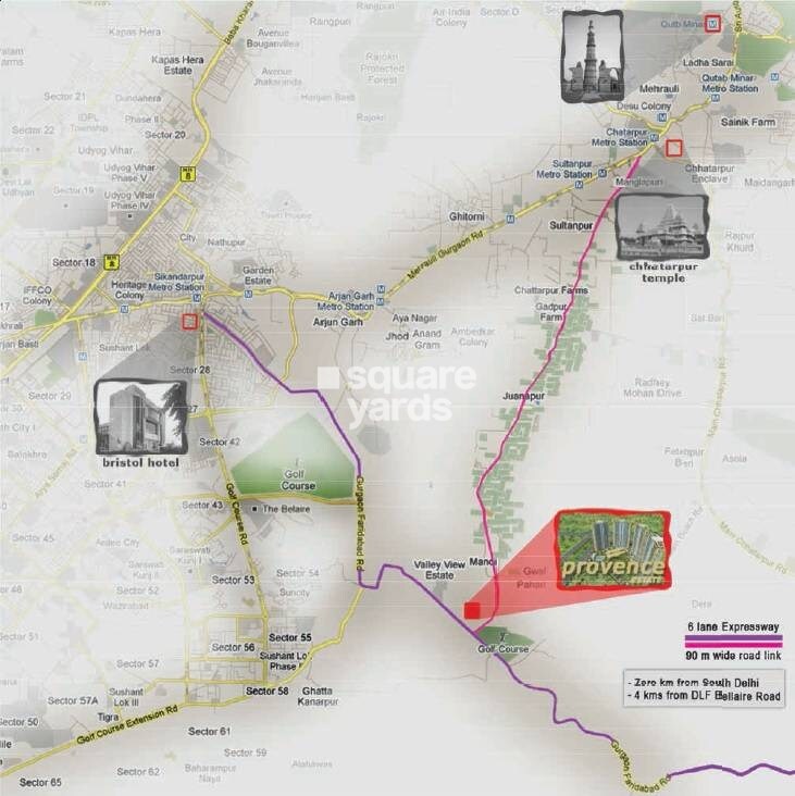 Krrish Provence Estate Location Image