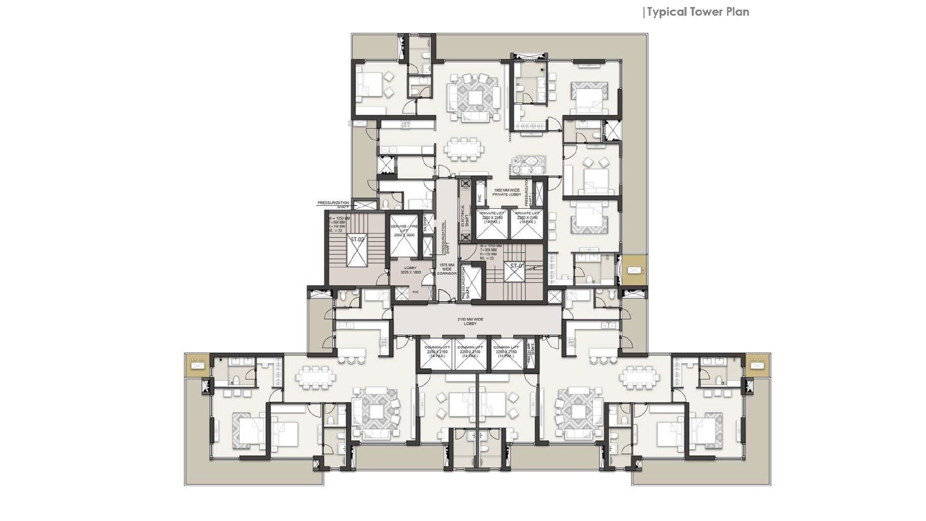 Landmark Skyvue Floor Plans
