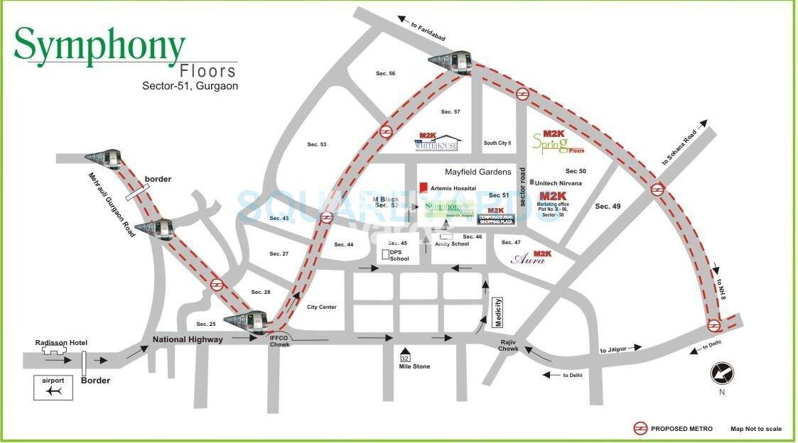 M2K Symphony Floors Location Image