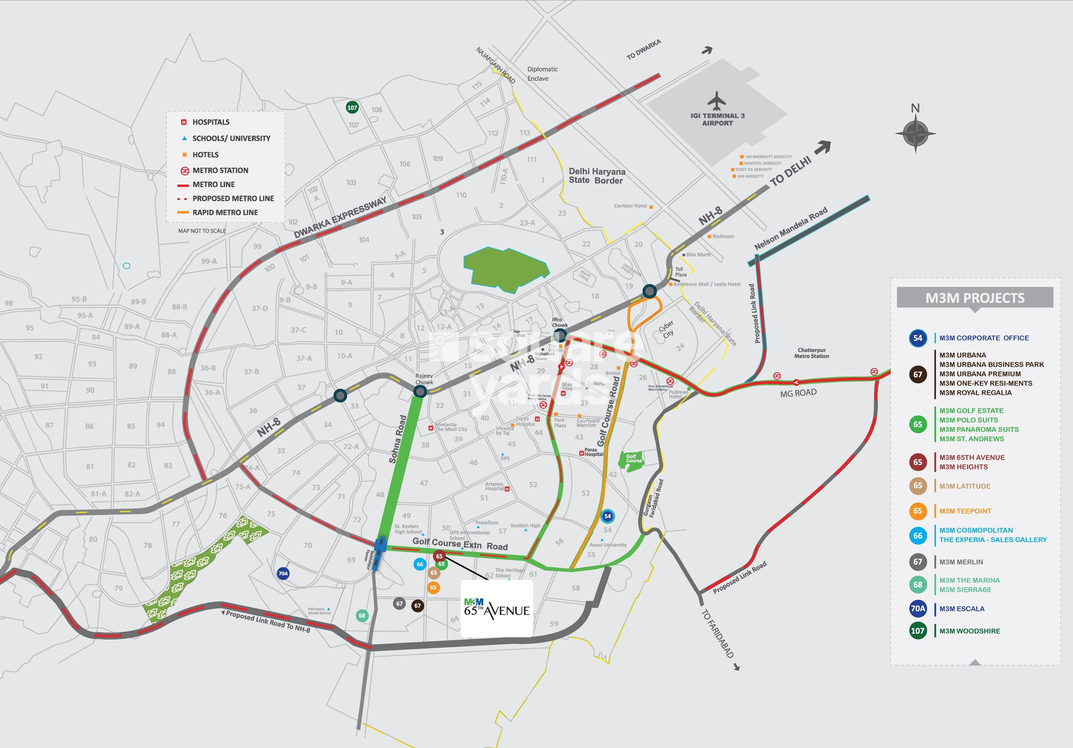 Representative image as actual visual unavailable for M3M 65 Avenue