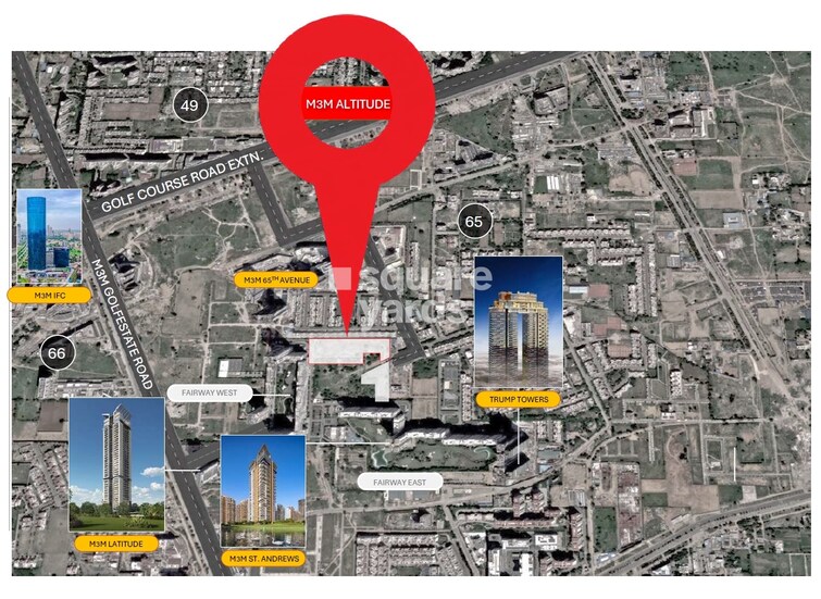 M3M Altitude Location Image