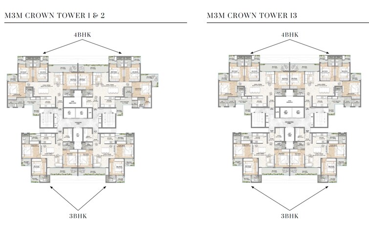 M3M Crown Floor Plans 1