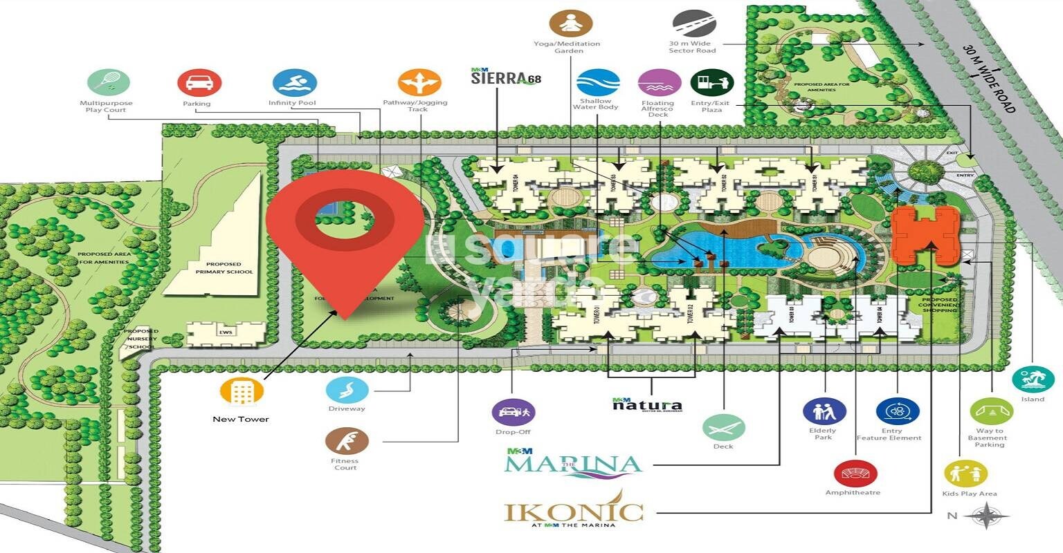 M3M Flora 68 Master Plan Image