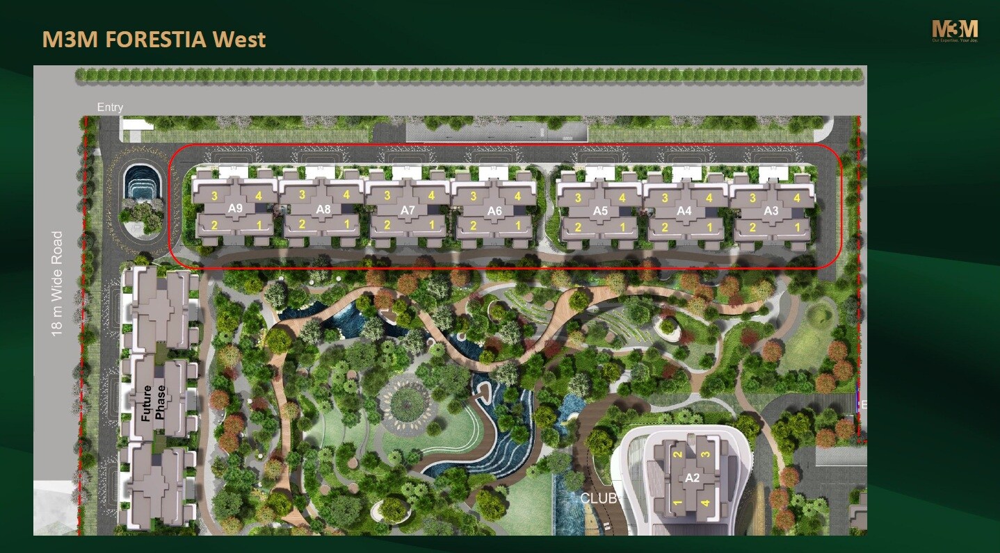 M3M-Forestia-West_a computer generated image of a train on a train track