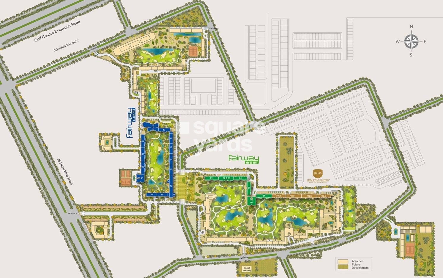 M3M Golf Estate Fairway East Master Plan Image