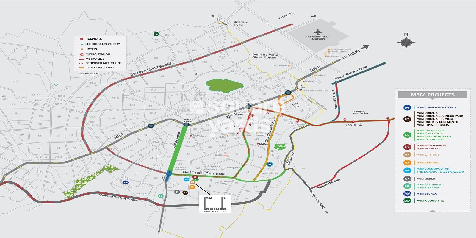 M3M Latitude Location Image