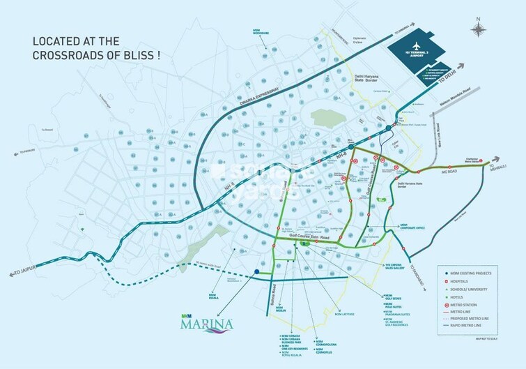 M3M Marina Location Image