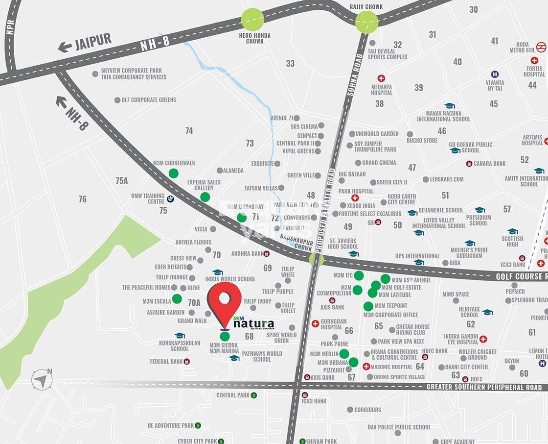 M3M Natura Location Image