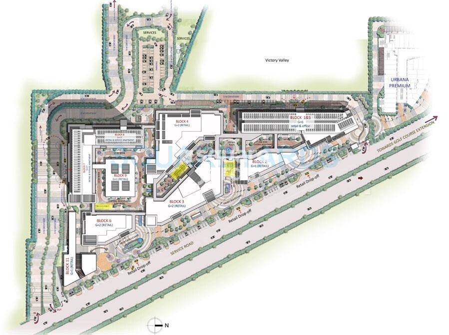 M3M One Key Resiments Master Plan Image