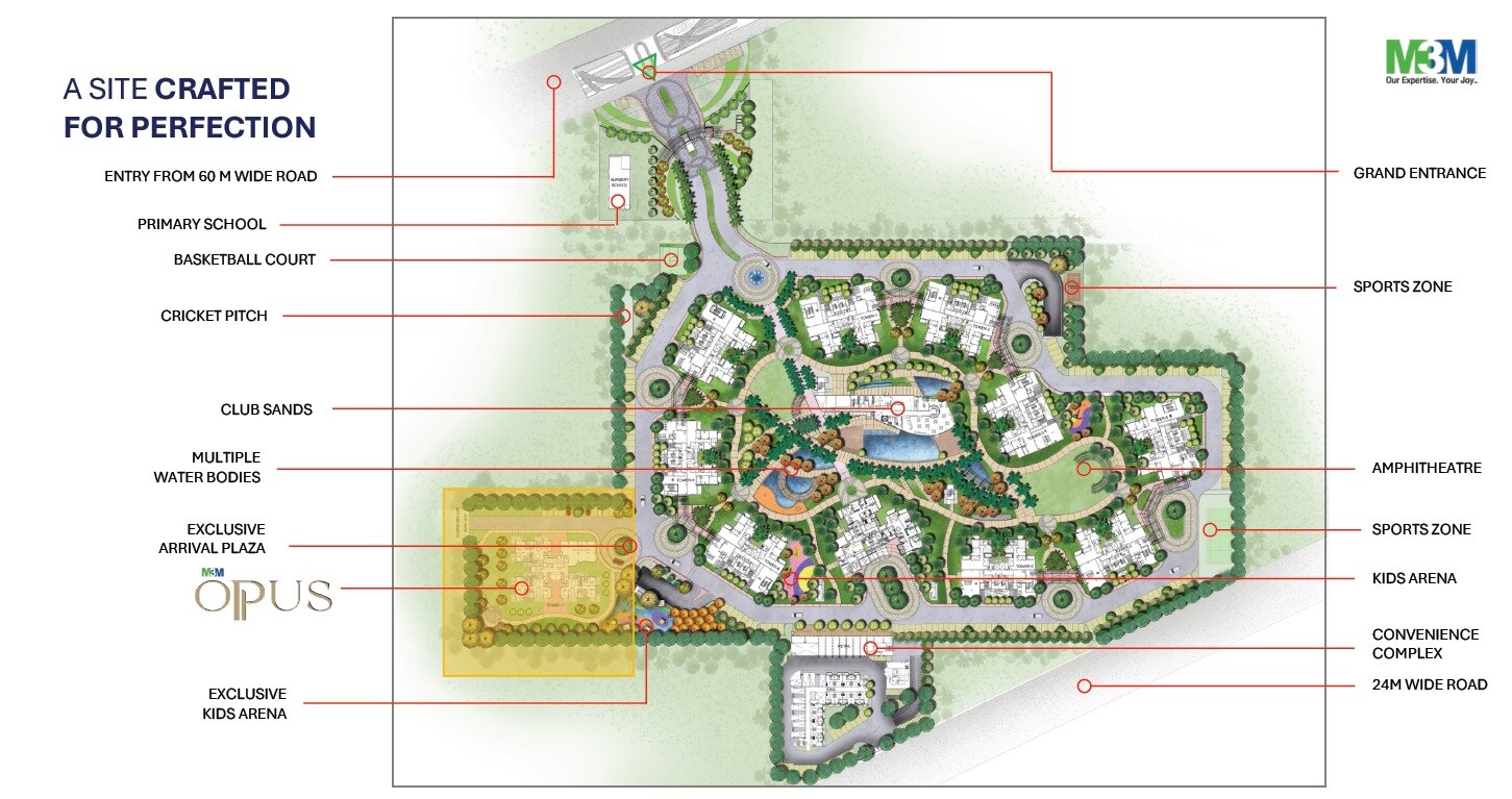 M3M Opus Master Plan Image