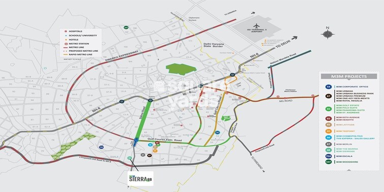 M3M Sierra Location Image