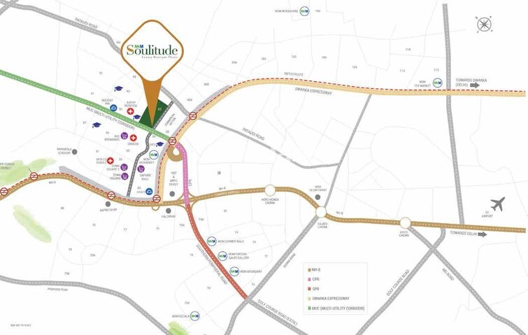 M3M Soulitude Location Image