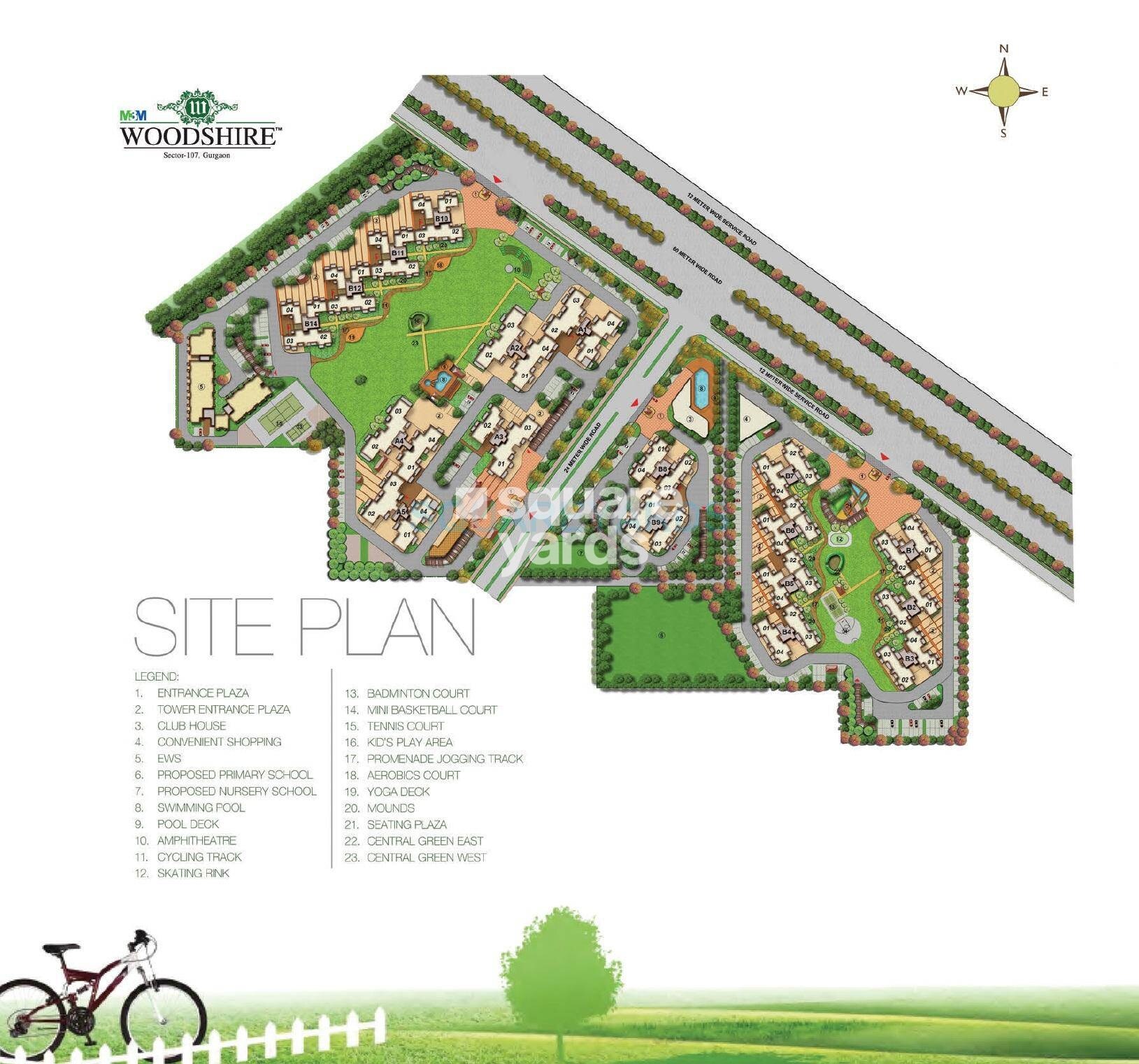 M3M Woodshire Master Plan Image