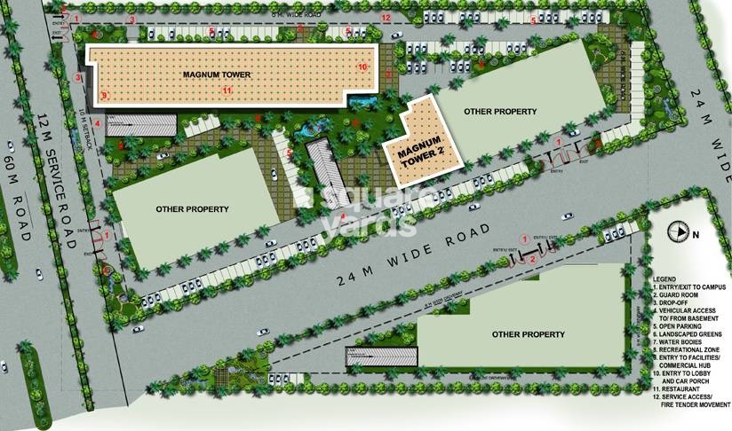 Galaxy Magnum Towers Master Plan Image