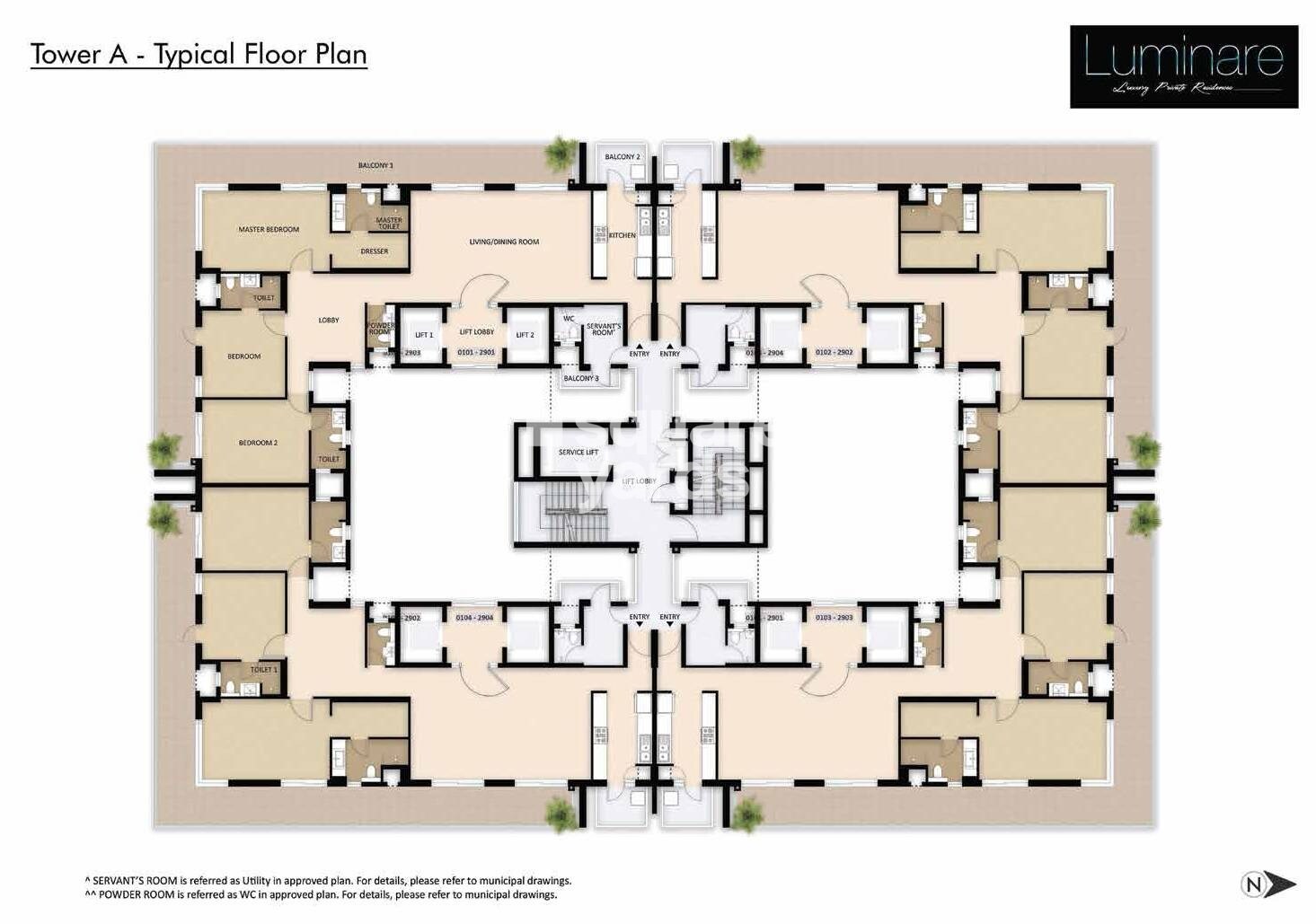 Mahindra Luminare Floor Plans 1