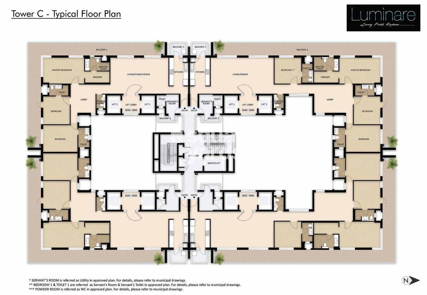 Mahindra Luminare Floor Plans 2