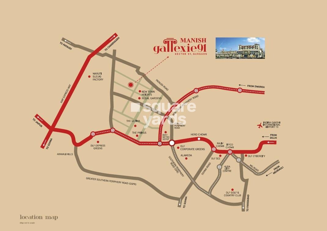 Manish Gallexie 91 Location Image