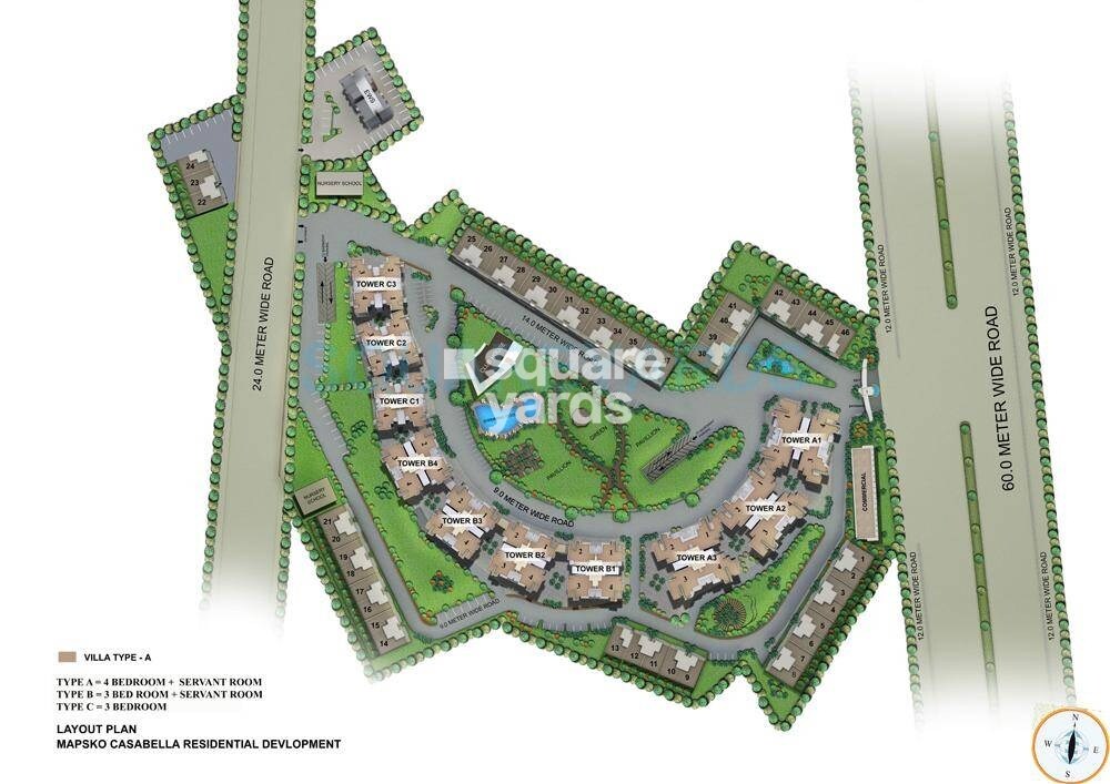 Mapsko Casa Bella-Villas Master Plan Image