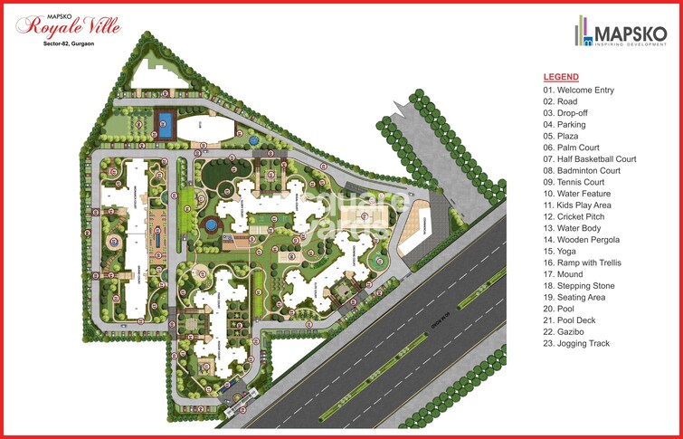 Mapsko Royale Ville Master Plan Image