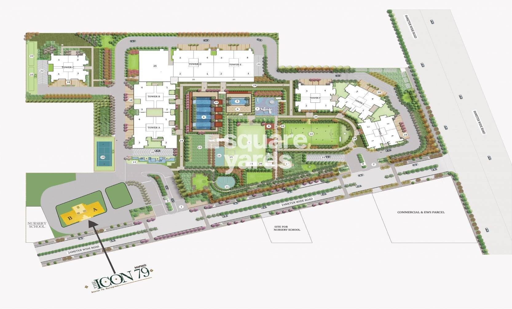 Mapsko-The-Icon-79_an aerial view of a computer generated image of a city