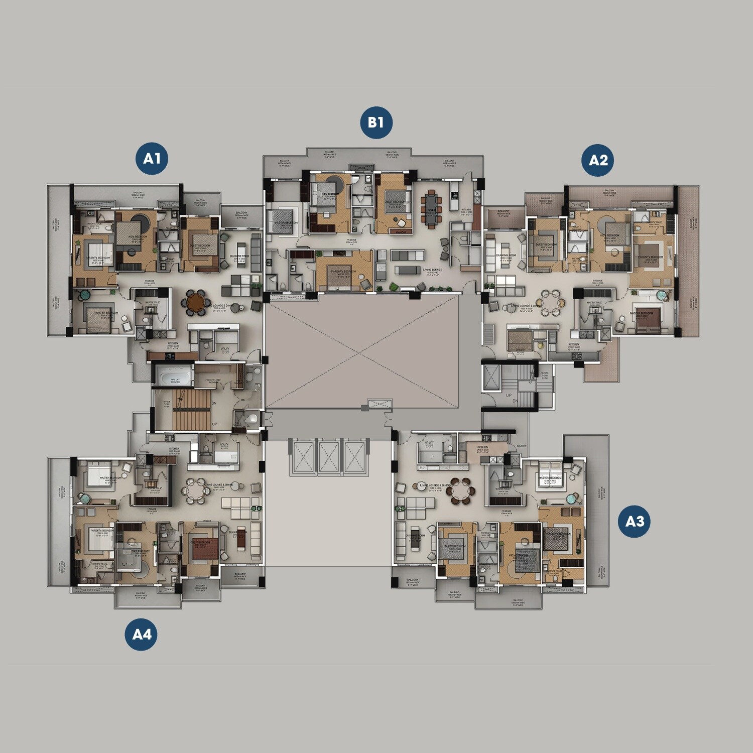 MNB Ananta Vilasa Floor Plans