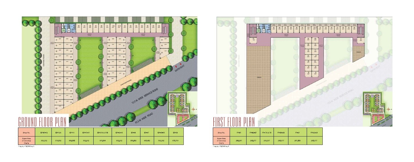 MRG Bazaar 93 Floor Plans