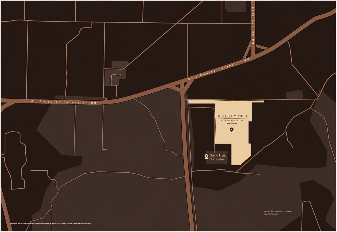 Oberoi Three Sixty North Location Image