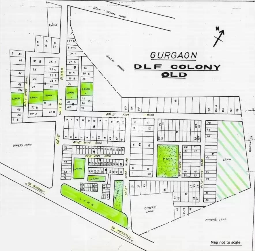 Old DLF Colony Master Plan Image