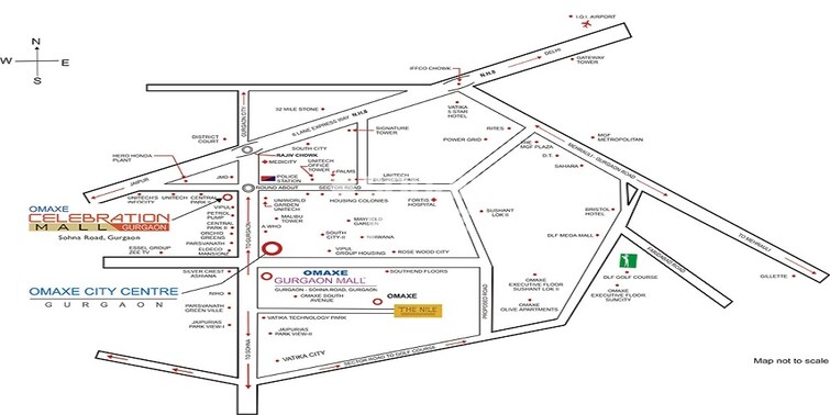 Omaxe Gurgaon Mall Location Image
