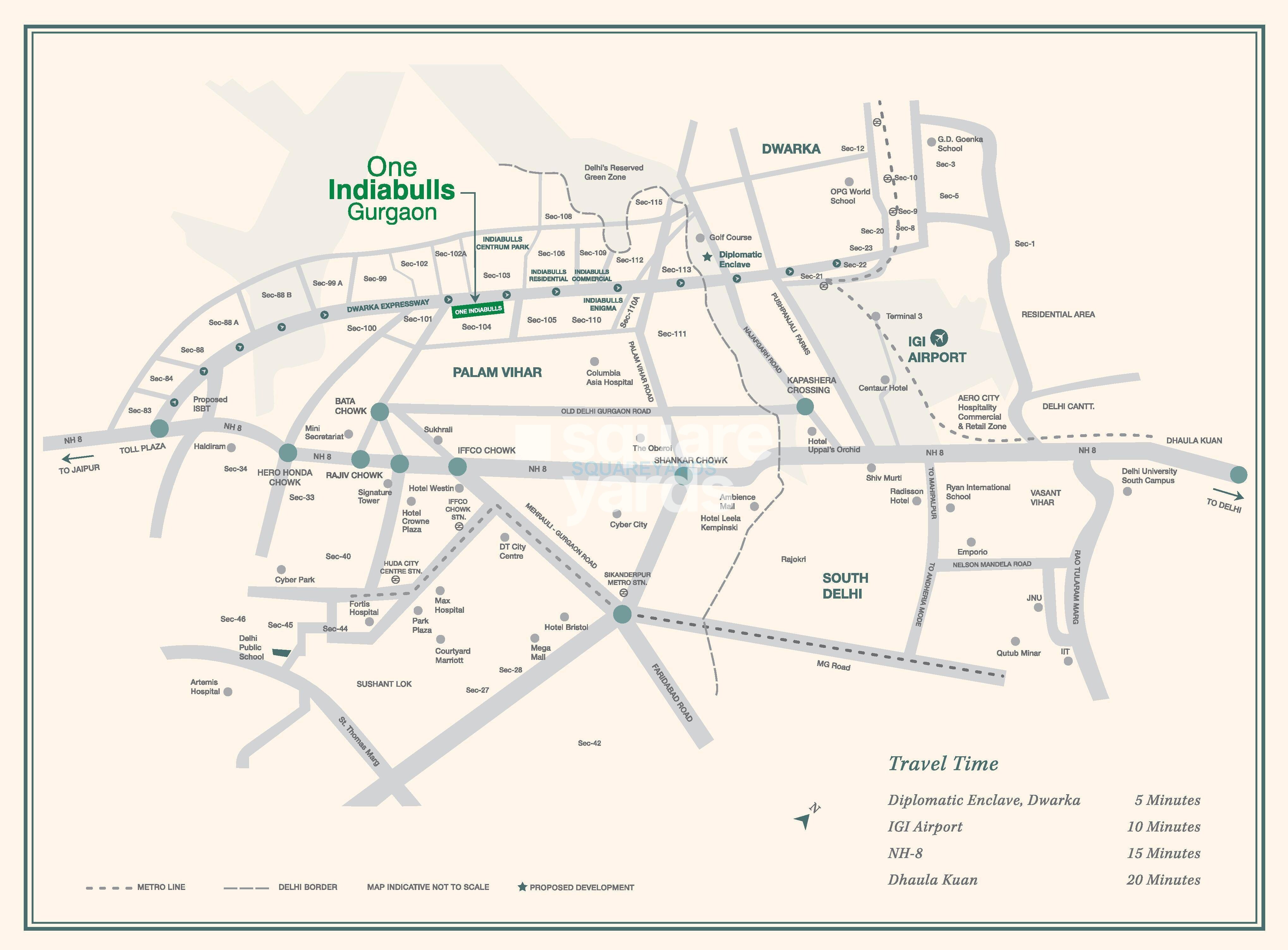 One Indiabulls Location Image