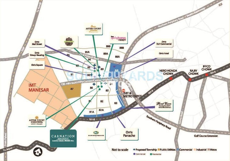 Orris Carnation Residency Location Image