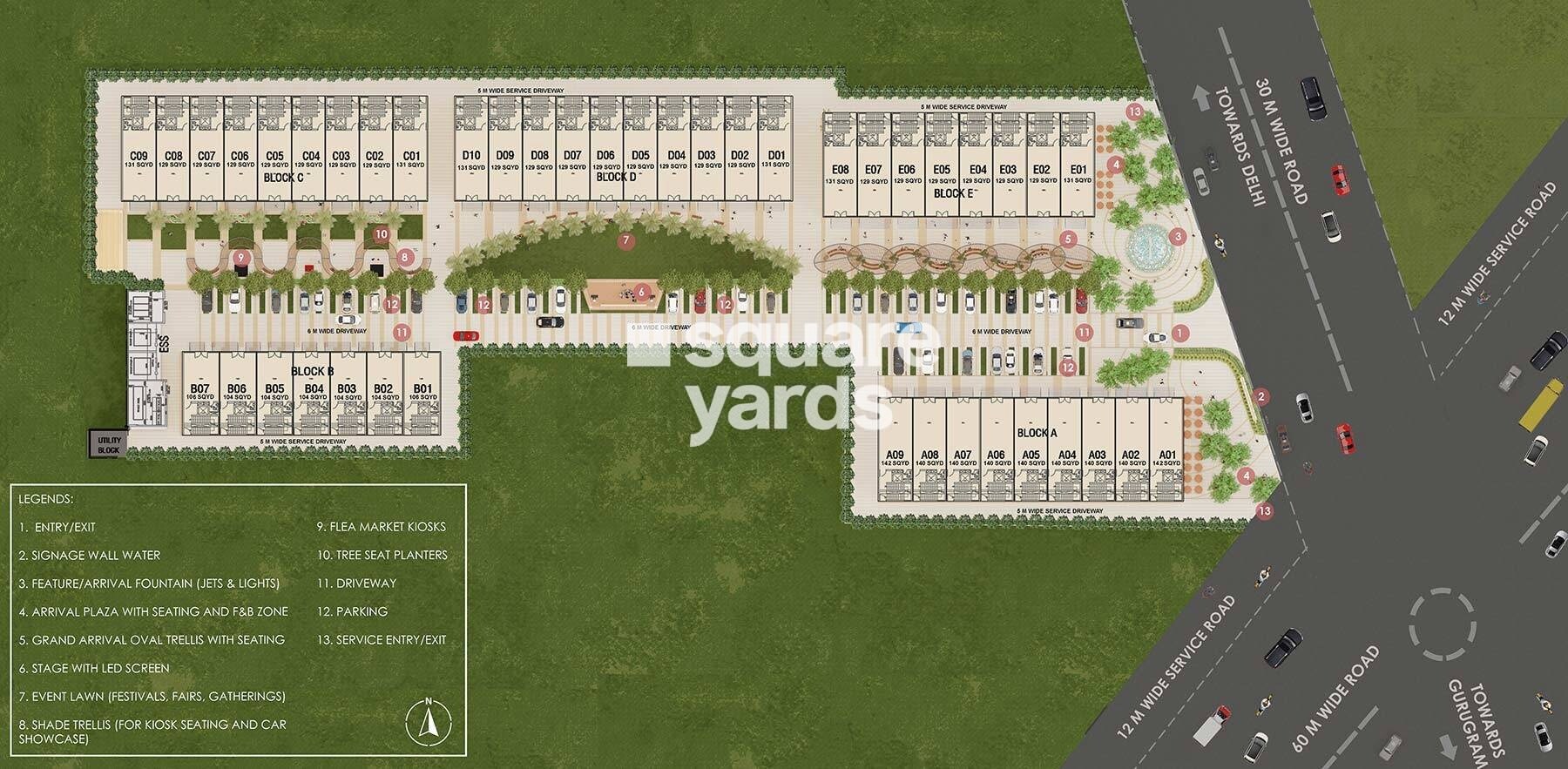 Paras Arcade 114 Master Plan Image