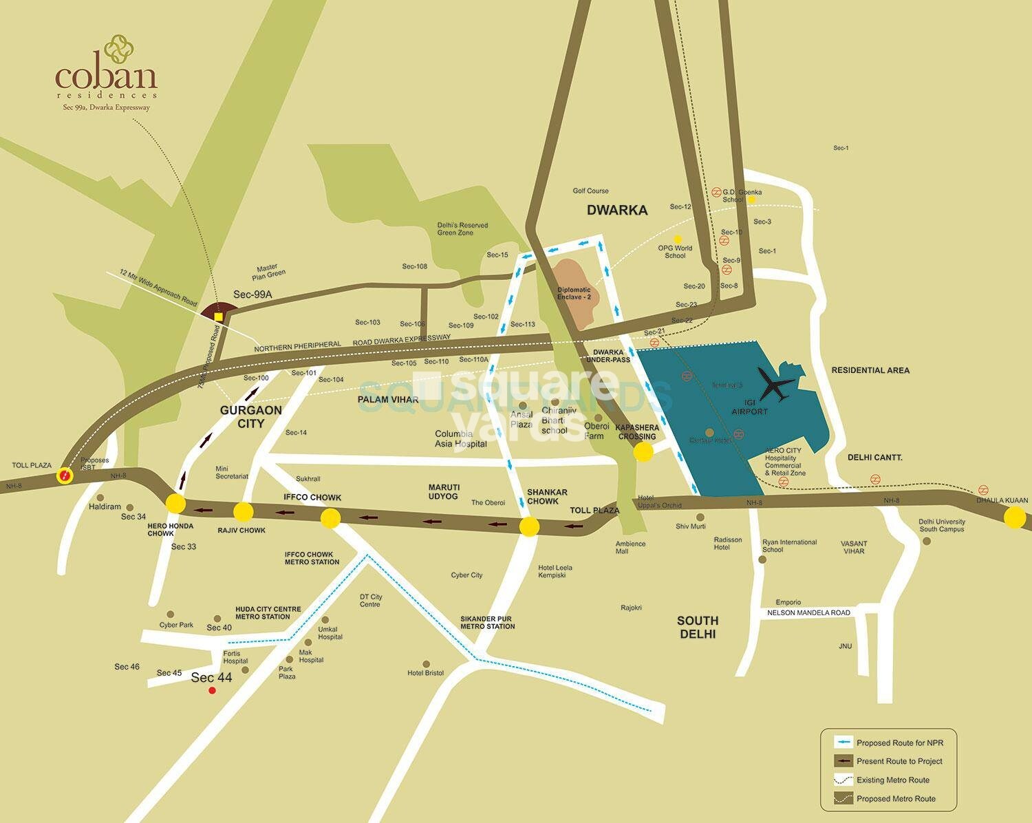 Pareena Coban Residences Location Image