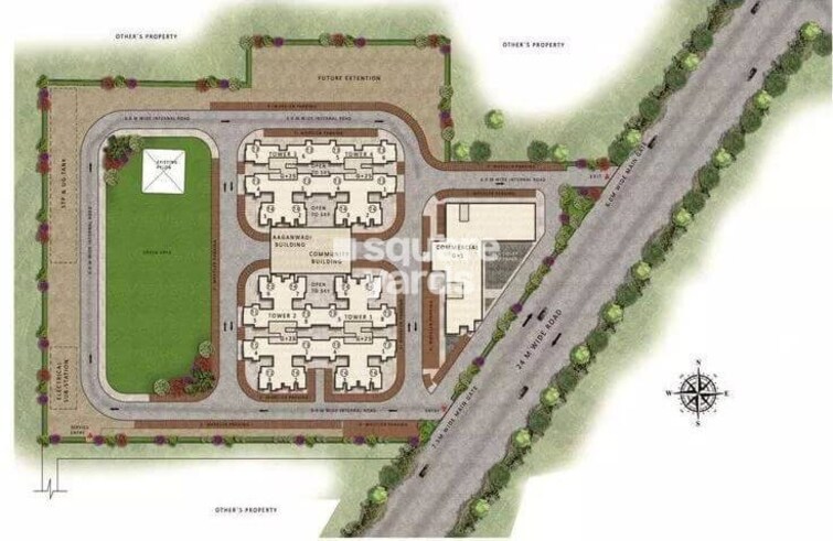 Pareena Om Apartments Master Plan Image