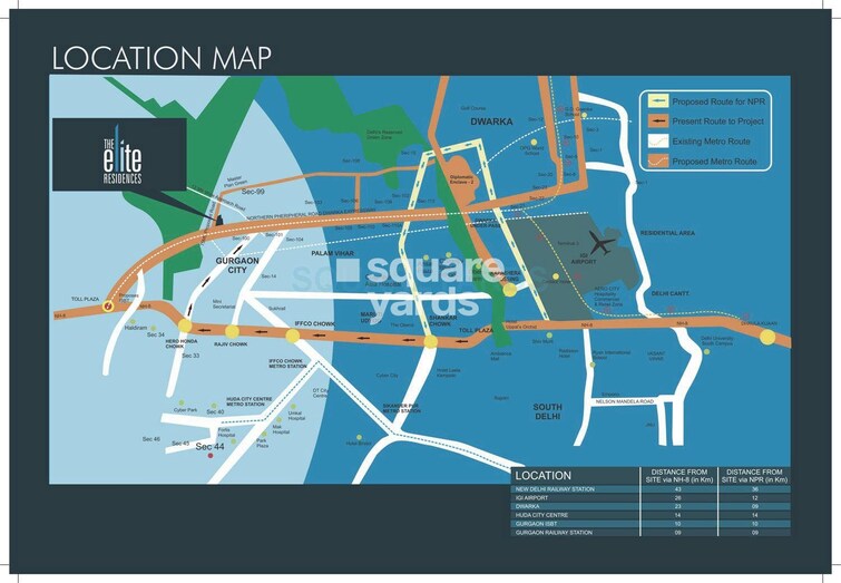 Pareena The Elite Residences Location Image