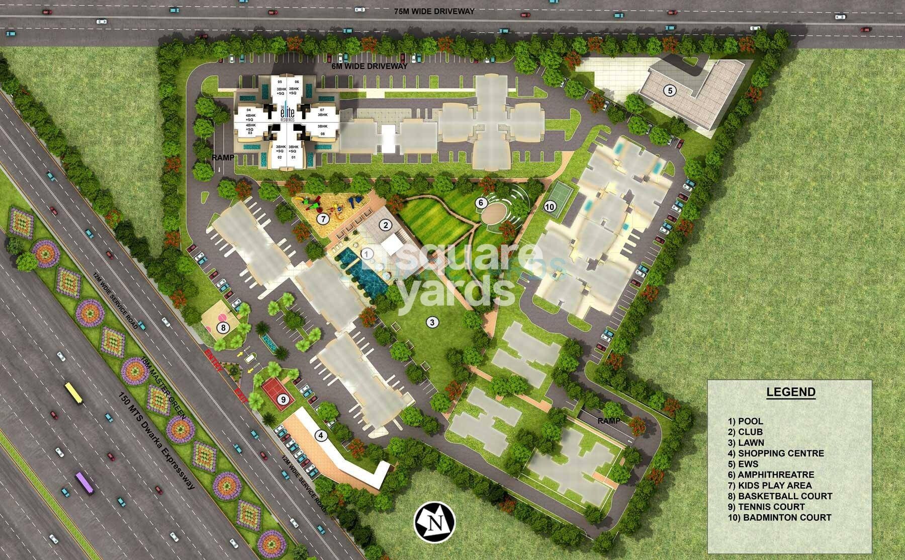 Pareena The Elite Residences Master Plan Image