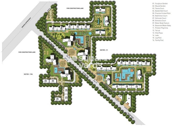 Puri Diplomatic Greens Phase I Master Plan Image