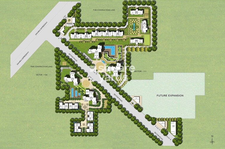 Puri Diplomatic Greens Villas Master Plan Image