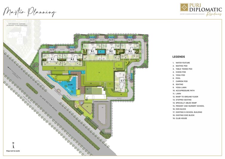 Puri Diplomatic Residences Master Plan Image
