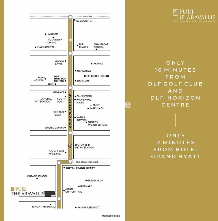 Puri The Aravallis Location Image