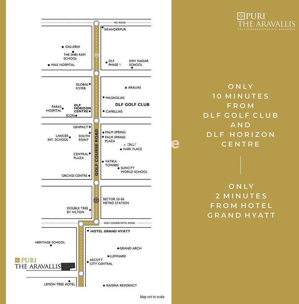 Puri The Aravallis Location Image