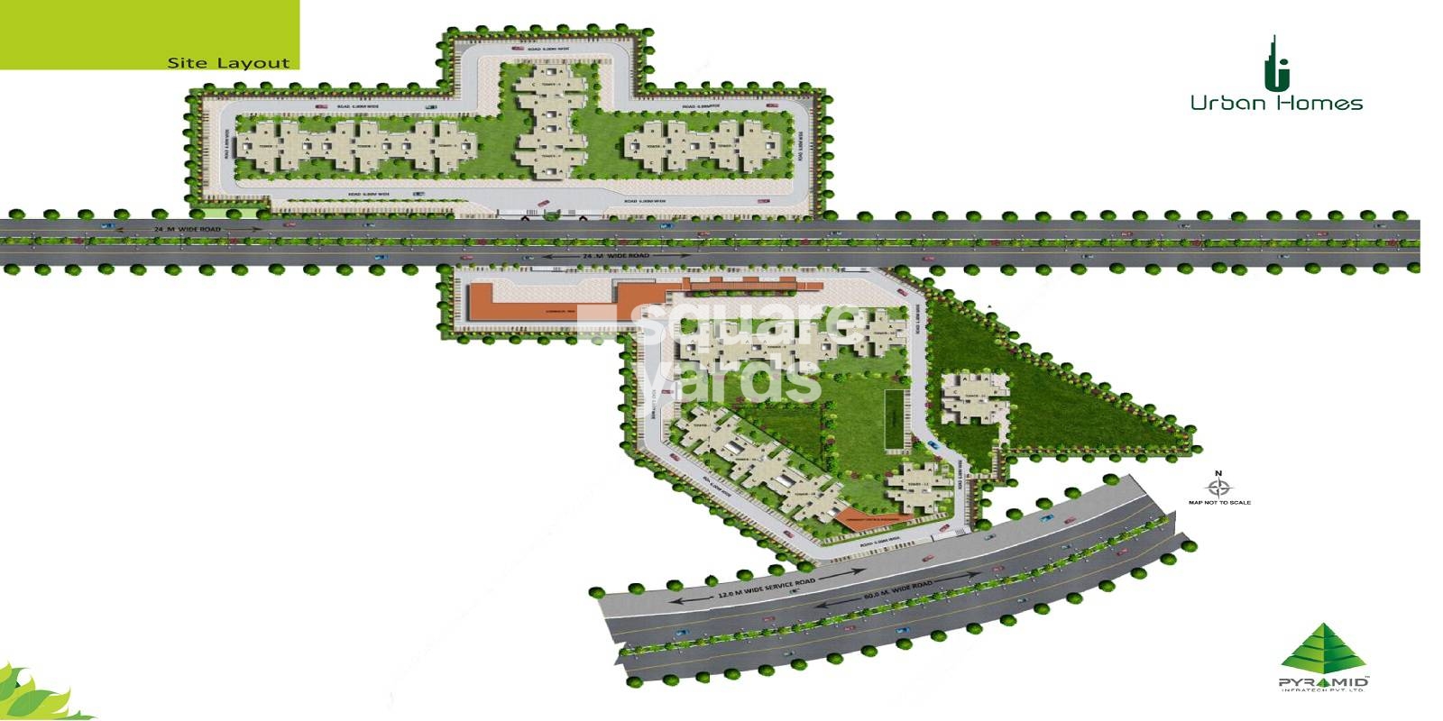 Rental 2 Bedroom 738 Sq.Ft. Apartment in Pyramid Urban Homes, Sector