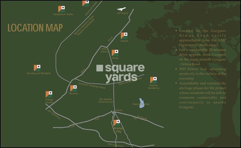 Raheja Aranya City Location Image