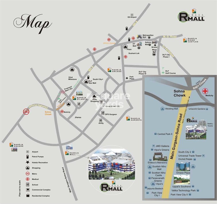 Raheja Mall Location Image