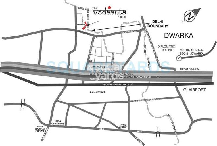 Raheja Vedaanta Floors Location Image