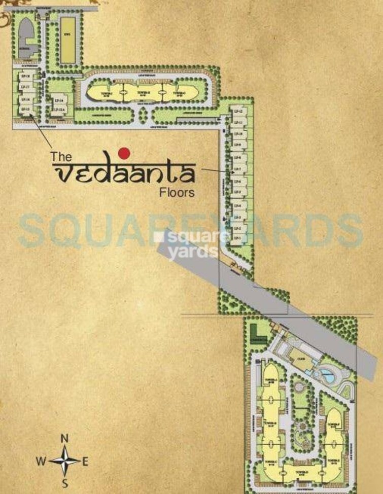 Raheja Vedaanta Floors Master Plan Image