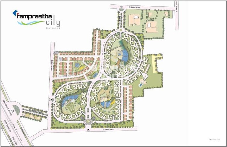 Ramprastha City The Edge Towers Master Plan Image